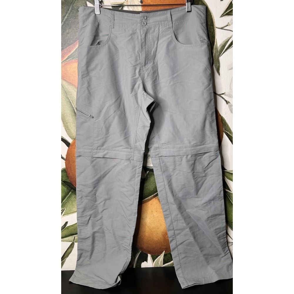Kathmandu Size 14 Pants Convertible Gray No Fly Zone Insect Repellant Pants